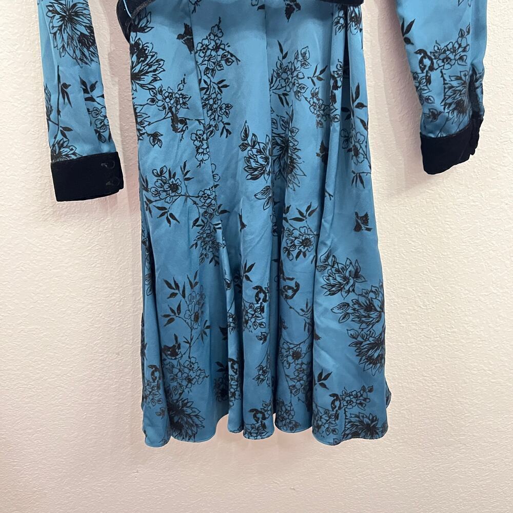 Gal Meets Glam office wear work wear dress in teal blue  size 4 - Picture 8 of 10
